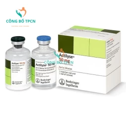 Actilyse 50mg - Thuốc điều trị tiêu huyết khối hiệu quả của Đức